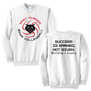 EA Boy Volleyball Unisex Fleece Crewneck Sweatshirt-White