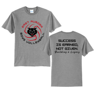 EA Boy Volleyball Unisex Short Sleeve Tee-Athletic Heather