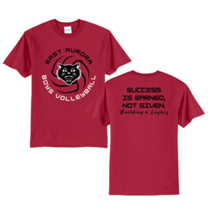 EA Boy Volleyball Unisex Short Sleeve Tee-Red