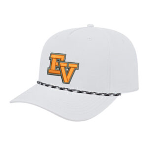 EV Golf Cap America Athletic Rope Cap-White/White/Black