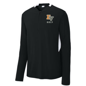 EV Golf Sport-Tek Men Club 1/4-Zip Pullover-Black/White
