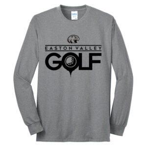 EV Golf Unisex Cotton Long Sleeve Tee-Athletic Heather