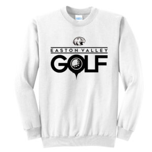 EV Golf Unisex Fleece Crewneck Sweatshirt-White