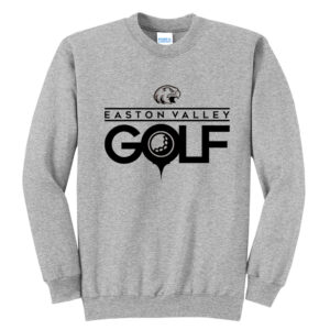 EV Golf Unisex Fleece Crewneck Sweatshirt-Athletic Heather