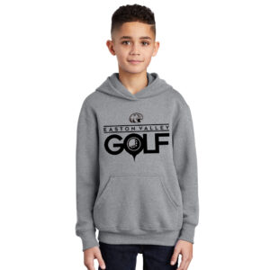 EV Golf Youth Fleece Hooded Sweatshirt-Athletic Heather