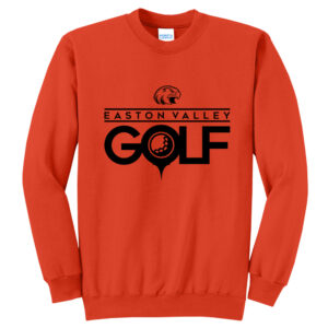 EV Golf Unisex Fleece Crewneck Sweatshirt-orange