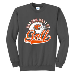 EV Golf Unisex  Core Fleece Crewneck Sweatshirt-Charcoal