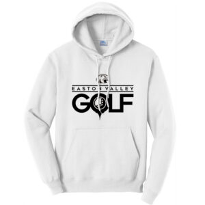 EV Golf Unisex Classic Core weight Cozy Pullover Hooded Sweatshirt-White