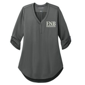FNB Port Authority Ladies City Stretch 3/4-Sleeve Tunic-Graphite