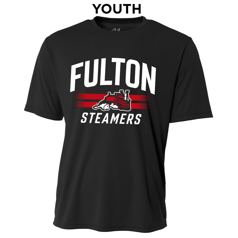 Steamers YOUTH Cooling Performance Tshirt-Black