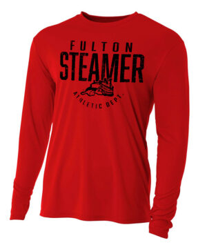 Steamers Adult Cooling Performance long sleeve Crew Tee-Scarlet