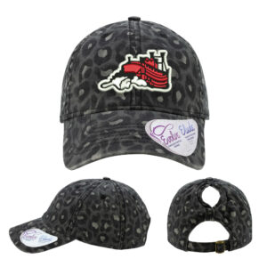 Steamers Infinity Her Women’s Garment-Washed Fashion Print Cap -Black Leopard