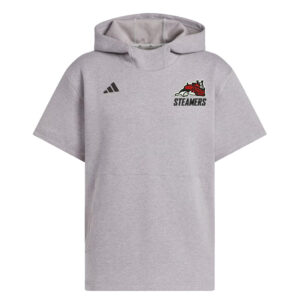 Steamers Adidas Dugout NWV Short Sleeve Hoodie- Medium Grey Heather