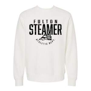 Steamers Independent Trading Midweight-Pigment Dyed crewneck sweatshirt Unisex-White