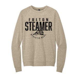 Steamers Rah-Rah District Perfect Tri Fleece Crewneck Sweatshirt Unisex-Desert Tan Heather