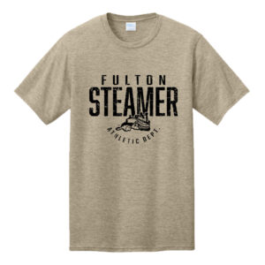 Steamers Port Company Unisex CVC Tee-Desert Tan Heather