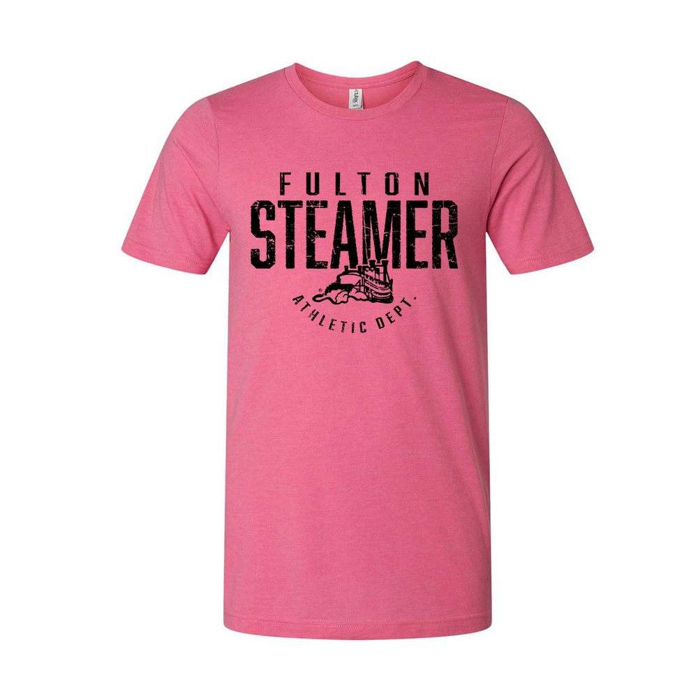 Steamers Unisex Premium Short Sleeve Tee-Heather Charity Pink