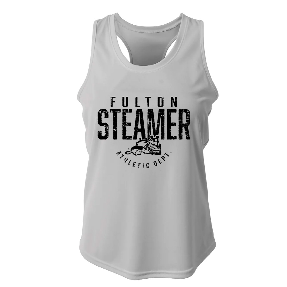 Steamers Women's Performance Athletic Racerback tank-Silver
