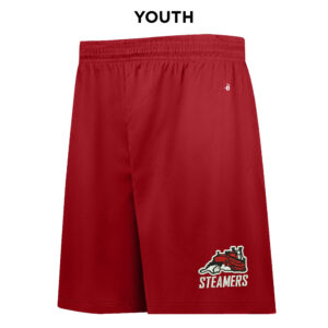 Steamers Badger B-Core YOUTH 6 Inch Short-Red