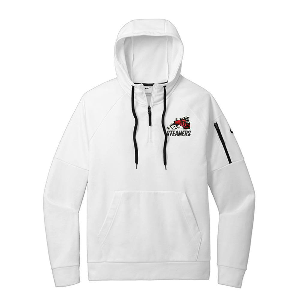 Steamers Nike Therma-FIT Pocket 1/4-Zip Fleece Hoodie Men-White