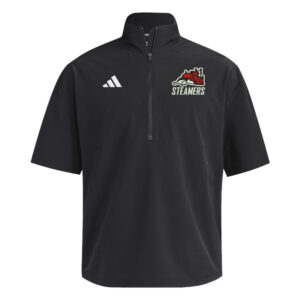 Steamers Adidas 1/4 Zip woven short sleeve Training Jacket – Black