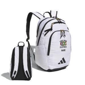 1st Gateway adidas Defender 5 Backpack-White/Gold Metallic/Black