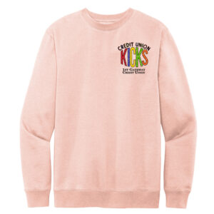 1st Gateway Rah-Rah District V.I.T. Fleece Crew Unisex-Rosewater Pink