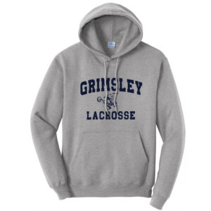 Grimsley Lacrosse Player Unisex Fleece Hooded Sweatshirt-Athletic heather
