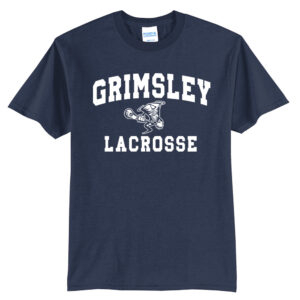 Grimsley Lacrosse Player Unisex Short Sleeve Tee-Navy