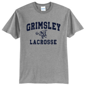 Grimsley Lacrosse Player Unisex Short Sleeve Tee-Athletic heather