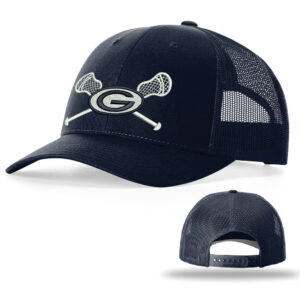 Grimsley Lacrosse Player Richardson Low Profile mesh back/snap back trucker cap-navy