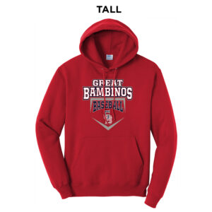 Great Bambinos BB Tall Fleece Hooded Sweatshirt-Red