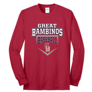 Great Bambinos BB Unisex Cotton Long Sleeve Tee-Red