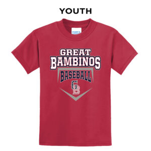 Great Bambinos BB Youth Short Sleeve Tee-Red