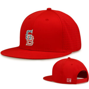 Great Bambinos BB The Game Perforated GameChanger Snapback Cap-Red