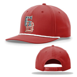 Great Bambinos BB Richardson FIVE PANEL Classic Rope Cap-Red/White