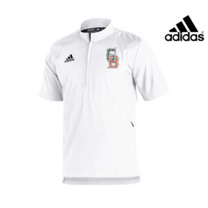 Great Bambinos BB Adidas Sideline 21 woven Light Weight short sleeve 1/4 zip pullover-WHITE (S, 2x, 3x)