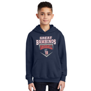 Great Bambinos BB Youth Fleece Hooded Sweatshirt-navy