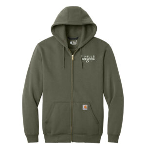7 Hills Brewing Carhartt men Midweight Hooded Zip-Front Sweatshirt-Moss