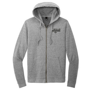 7 Hills Brewing District Men Perfect Tri Fleece Full-Zip Hoodie-Grey Frost