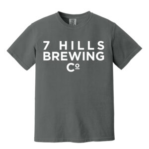 7 Hills Brewing Unisex Comfort Colors Pigment Dyed Short Sleeve Shirt-Pepper