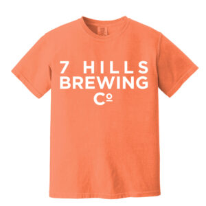 7 Hills Brewing Unisex Comfort Colors Pigment Dyed Short Sleeve Shirt-Melon