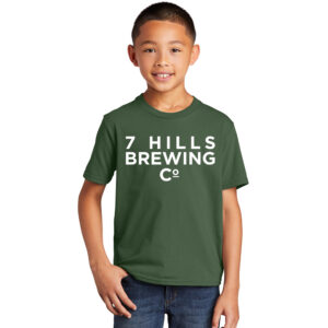 7 Hills Brewing Youth Fan Favorite Short Sleeve Tee-Olive