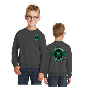 7 Hills Brewing Youth Fleece Crewneck Sweatshirt-Charcoal