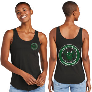 7 Hills Brewing District Women’s Perfect Tri Relaxed Tank-Black