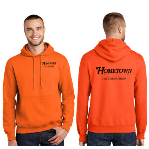 Hometown Unisex Ultimate Pullover hooded sweatshirt-Safety Orange