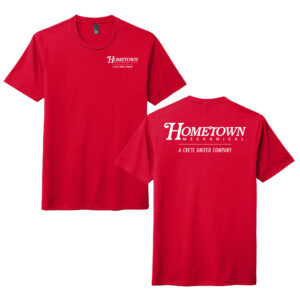 Hometown Unisex Premium Triblend Short Sleeve Tee-Classic Red