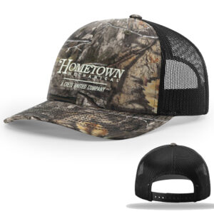 Hometown Richardson Printed Trucker mesh snap back cap-Mossy Oak Country Black
