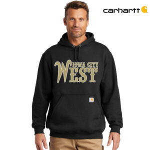 West Baseball Carhartt Men Midweight Hooded Sweatshirt-Black