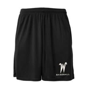 West Baseball A4 Cooling Shorts with Pockets Men-Black